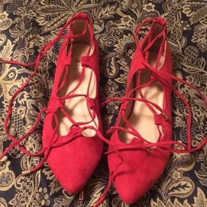 Just Fab Size 8 Red Shoes